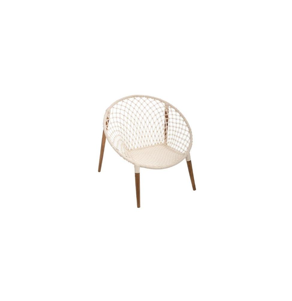 Fauteuil filaire - Manguier - Beige