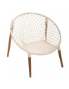 Fauteuil filaire - Manguier - Beige