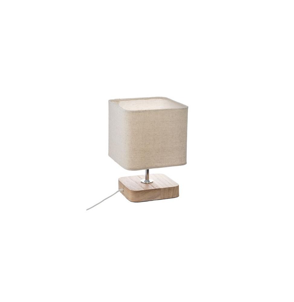 Lampe à poser - Toxey - D 14 x H 21 cm - Beige