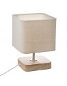 Lampe à poser - Toxey - D 14 x H 21 cm - Beige