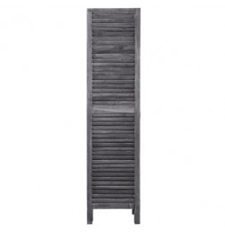 Paravent en bois - 170 x 40 cm - Gris