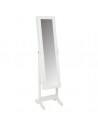 Miroir armoire à bijoux - 36.5 x 34.5 x H 145 cm - Blanc