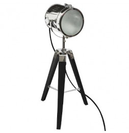 Lampe à poser projecteur - H 68 cm - Noir