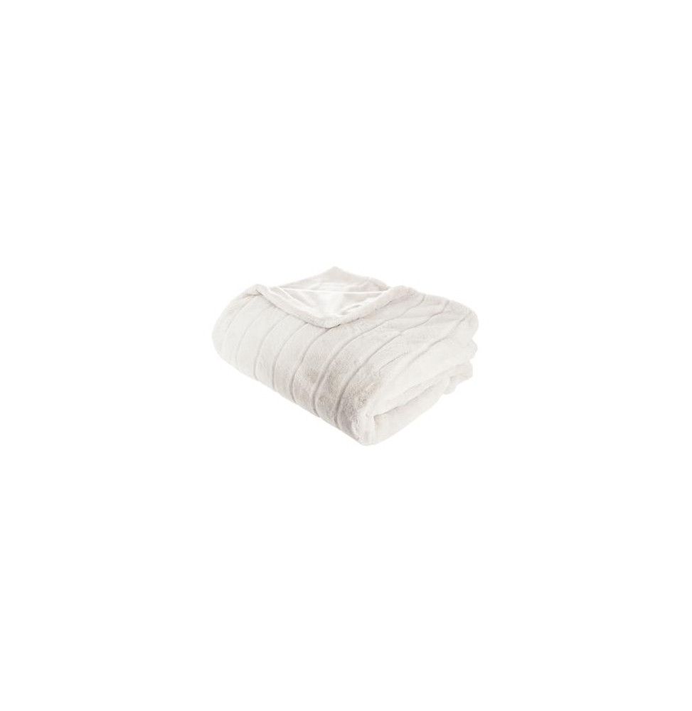 Plaid Manoir - 180 x 230 cm - Blanc