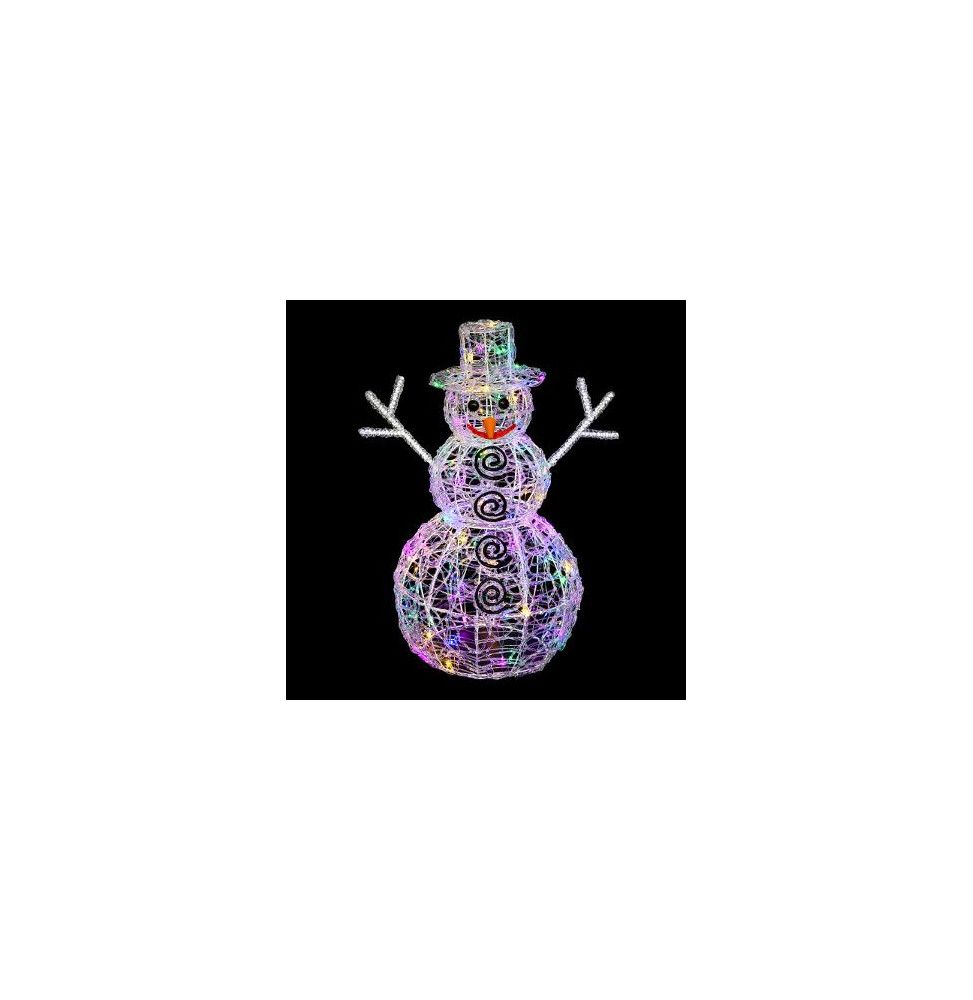 Bonhomme de neige lumineux - Luminaire multicolore