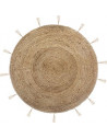 Tapis rond en jute Lurex - D 80 cm