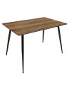 Table de repas - L 115 x l 75 x H 75 cm - Marron