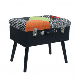 Tabouret coffre valise...