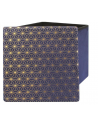 Coffre pouf pliable imprimé - Bleu