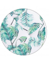 Coussin de sol rond tropical - Vert