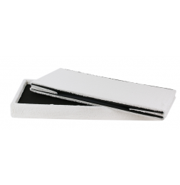 Coffre banc pliable imitation fourrure - Blanc