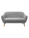 Canapé 2 places Sofia - L 142 x l 64 x H 84 cm - Gris
