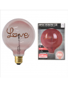 Ampoule décorative LOVE - Rose - LED E27 4W equivalent 19W