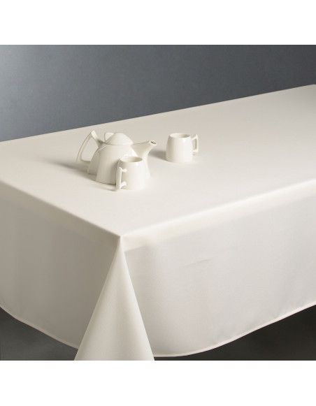 Nappe anti taches rectangulaire 150 x 300 cm - Blanc ivoire