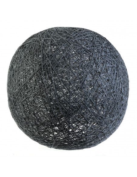 Lampe boule tréssée à suspendre ou poser D 30 cm - Gris