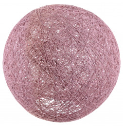 Lampe boule tréssée à suspendre ou poser D 30 cm - Rose poudré