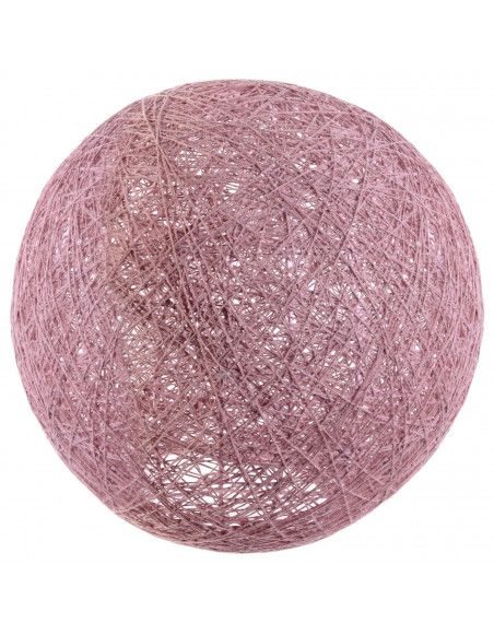 Lampe boule tréssée à suspendre ou poser D 30 cm - Rose poudré