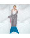 Plaid requin fun pour enfant - 132 x 56 cm