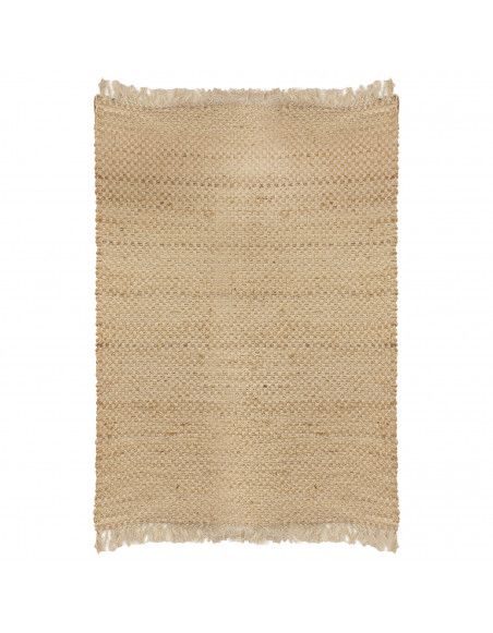 Tapis naturel jute à franges - 120 x 170 cm