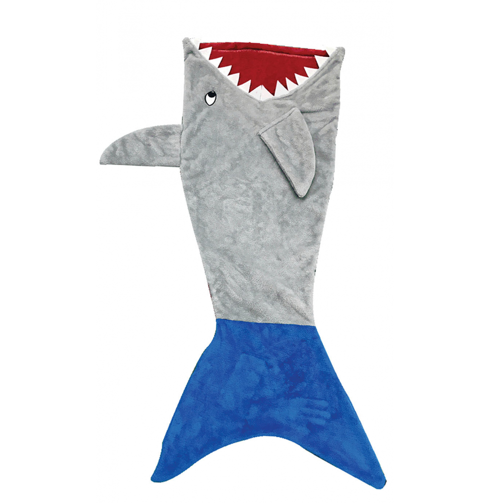 Plaid requin fun pour enfant - 132 x 56 cm