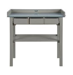 Table de jardinage - L 78 x P 38 x H 82,5 cm - Gris