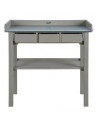 Table de jardinage - L 78 x P 38 x H 82,5 cm - Gris