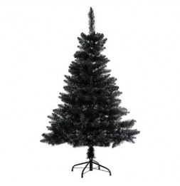 Sapin artificiel noir reflets vert - 180 cm - Blooming