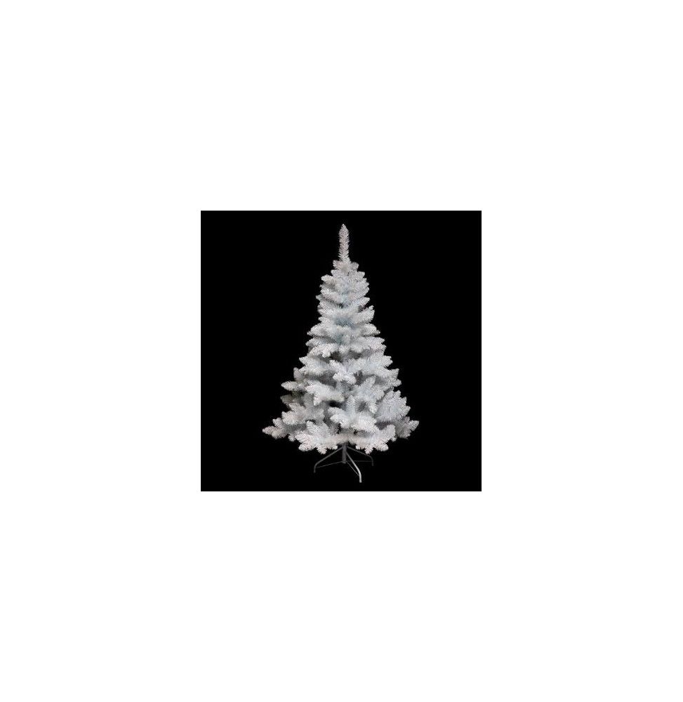 Sapin artificiel blanc reflets brillants - 180 cm - Blooming