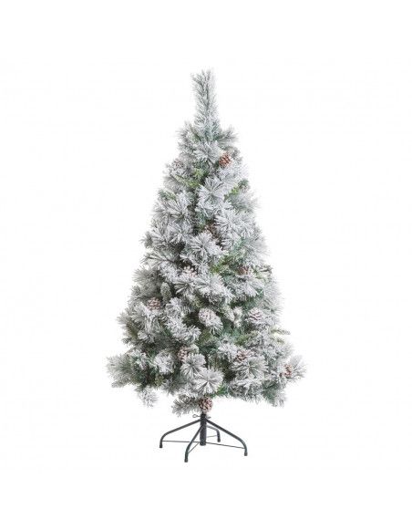 Sapin artificiel floqué blanc - 180 cm - Minnesota