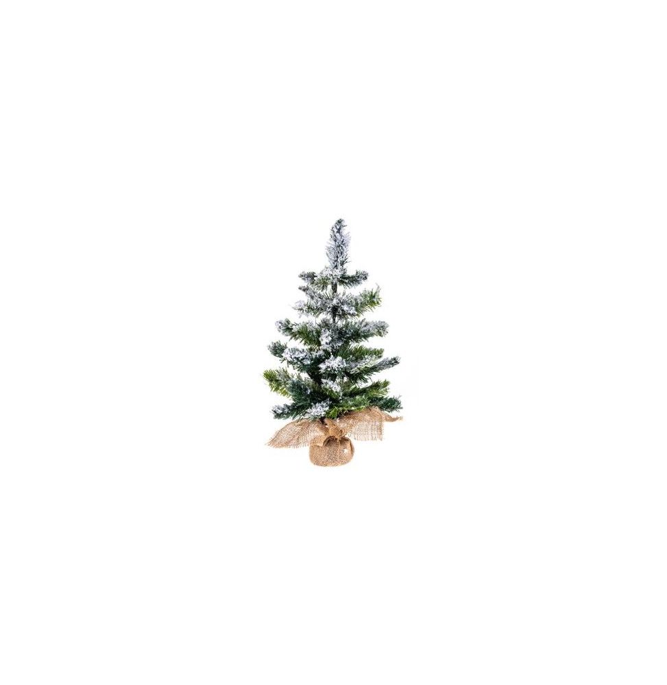 Sapin artificiel floqué neige - 50 cm - Blooming