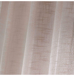 Panneau à oeillets - 140 x 240 cm - Voile Effet lin tissé - Haltona noisette