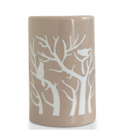 Brûle parfum Treebee - D 7 x H 11 cm - Gris