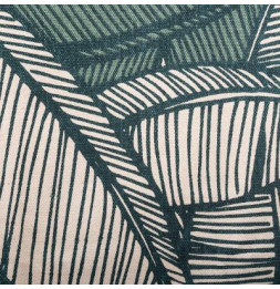 Tapis en coton à franges - Vert jungle - 120 x 170 cm