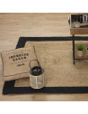 Tapis en jute - Bord noir - 120 x 170 cm