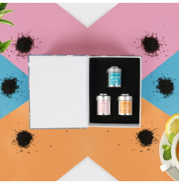 Coffret de 3 bougies parfumées en métal