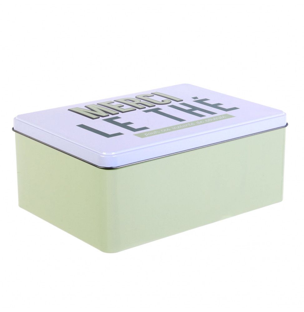 Boîte de conservation - Ma boîte à thé - Vert clair