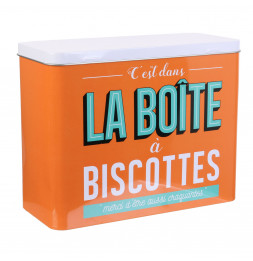 Boîte de conservation - Ma boîte à biscottes - Orange