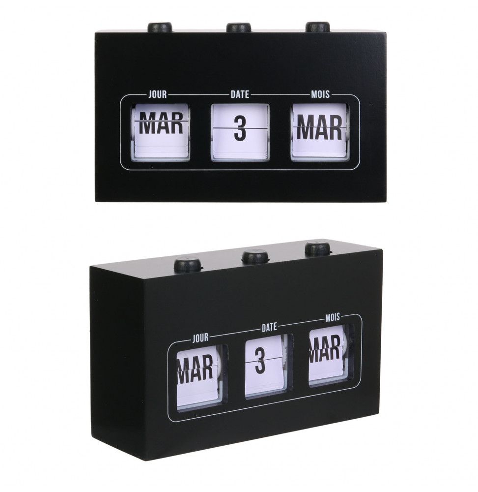 Calendrier Flip Flap - Noir