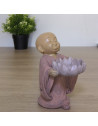 Statuette bougeoir Bouddha 1 - L 11,5 x l 7,5 x H 13 cm