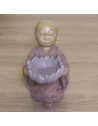 Statuette bougeoir Bouddha 1 - L 11,5 x l 7,5 x H 13 cm