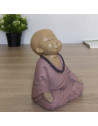 Statuette zen Bouddha 2 - L 11,3 x l 10 x H 13,7 cm