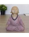 Statuette zen Bouddha 2 - L 11,3 x l 10 x H 13,7 cm