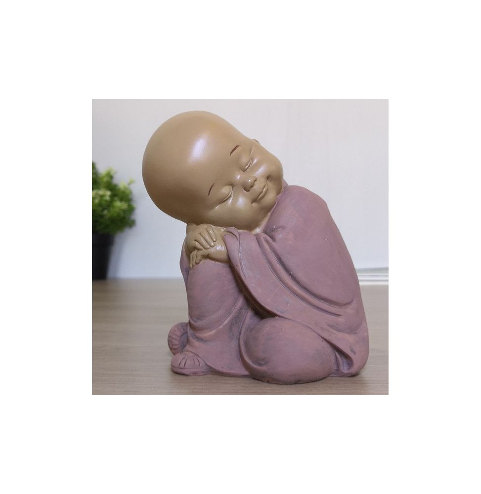 Statuette zen Bouddha 3 - L 11 x l 10 x H 12,3 cm