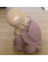 Statuette zen Bouddha 3 - L 11 x l 10 x H 12,3 cm