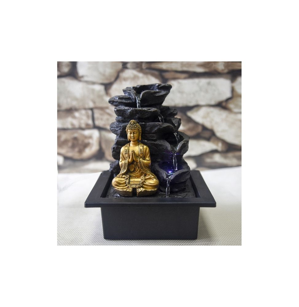 Fontaine Bouddha Shira - L 21 x l 17 x H 25 cm - Polyrésine
