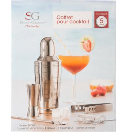 Coffret fabrication de cocktail - 5 pièces - Acier inoxydable