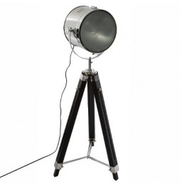 Lampadaire style projecteur - D 68,5 x H 152 cm - Noir