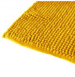 Tapis de bain chenille - 50 x 80 cm - Jaune