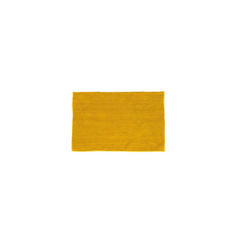 Tapis de bain chenille - 50 x 80 cm - Jaune