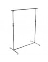 Portant à vêtements Achille en inox - L 114 / 190 x P 52 x H 101 / 172 cm